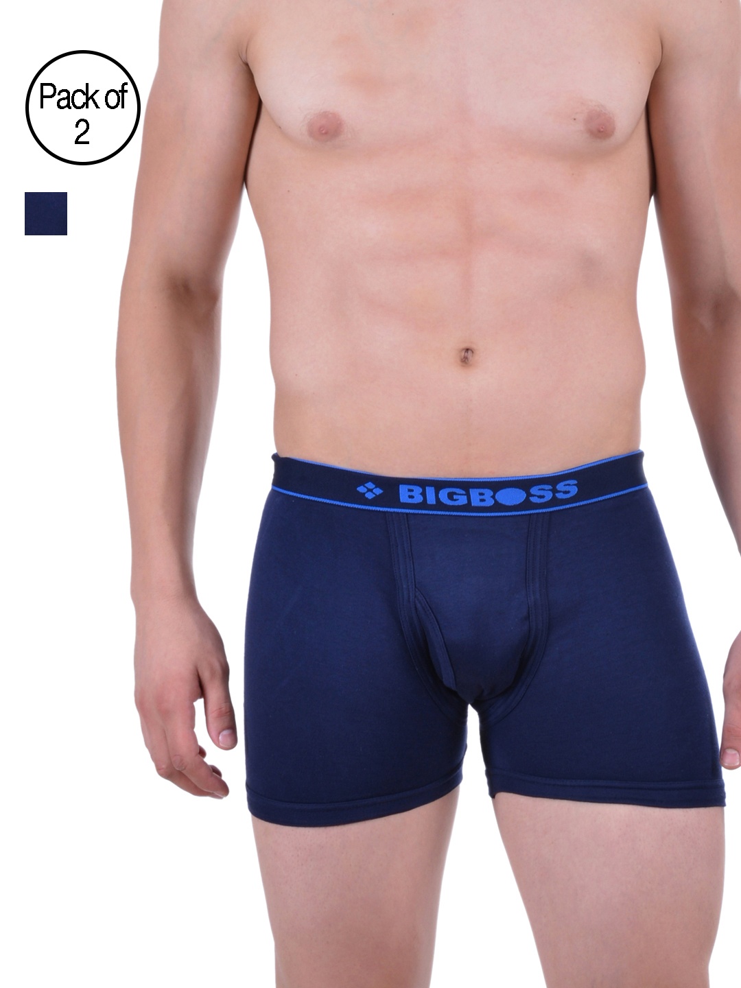 

Dollar Bigboss Men Pack of 2 Trunks MDTR-13-R1-PO2-NAVY, Navy blue