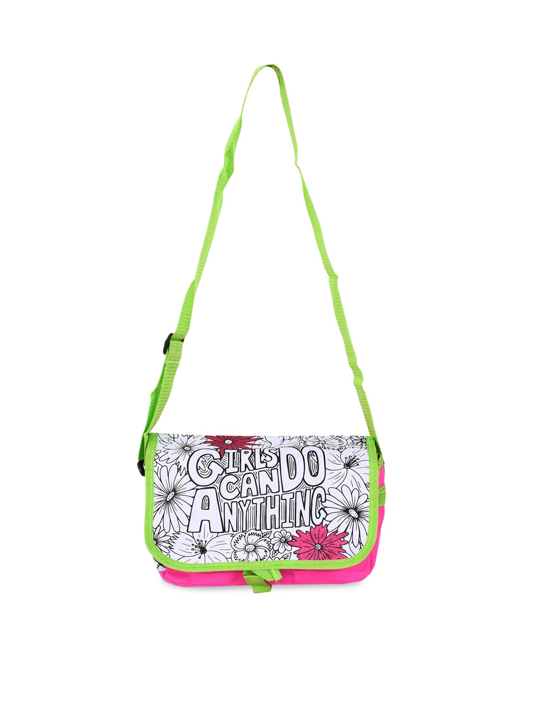 

Mirada Kids Color Your Own Structured Sling Bag, Pink