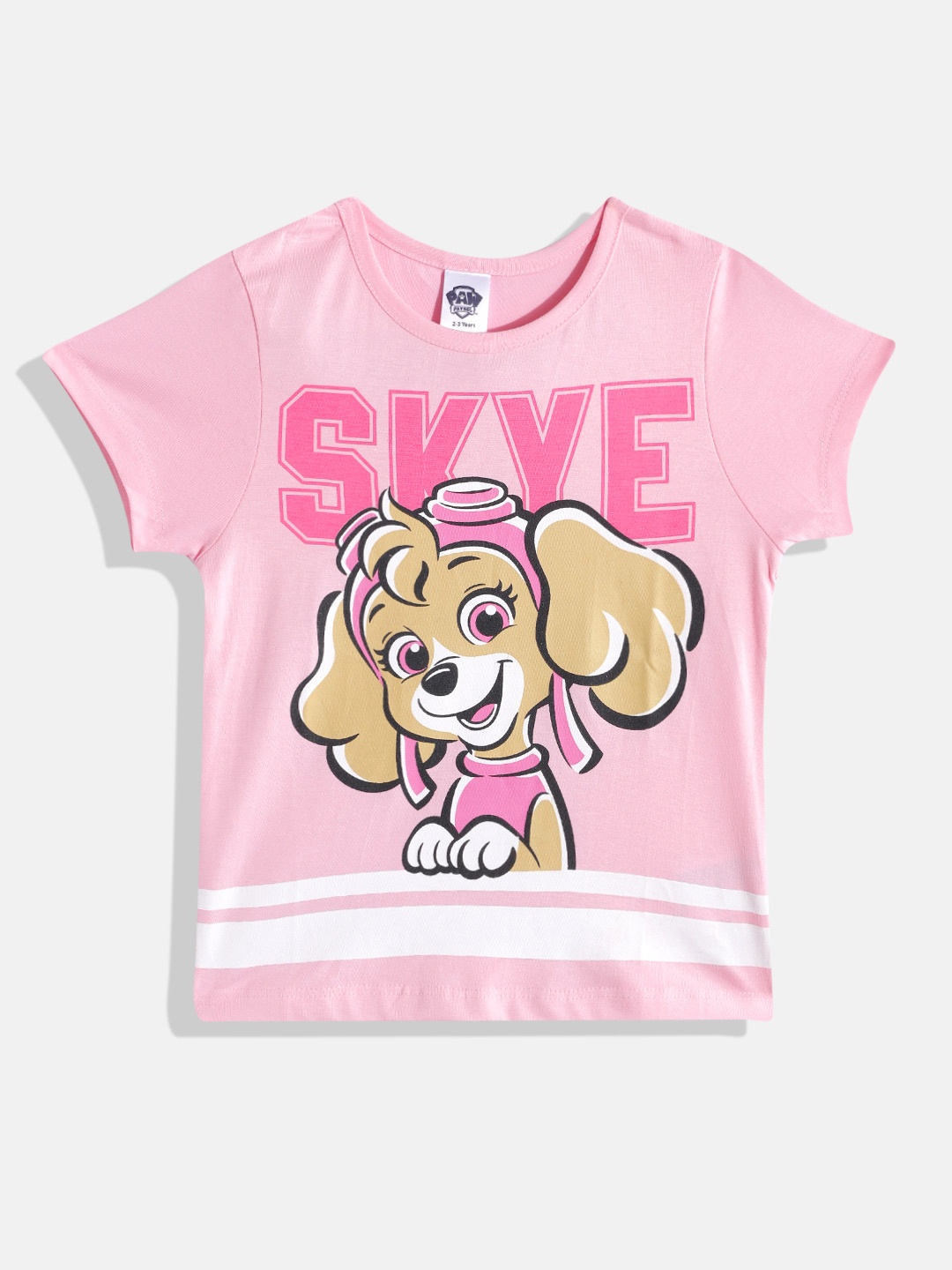 

Eteenz Girls Paw Patrol Print Premium Cotton T-shirt, Pink