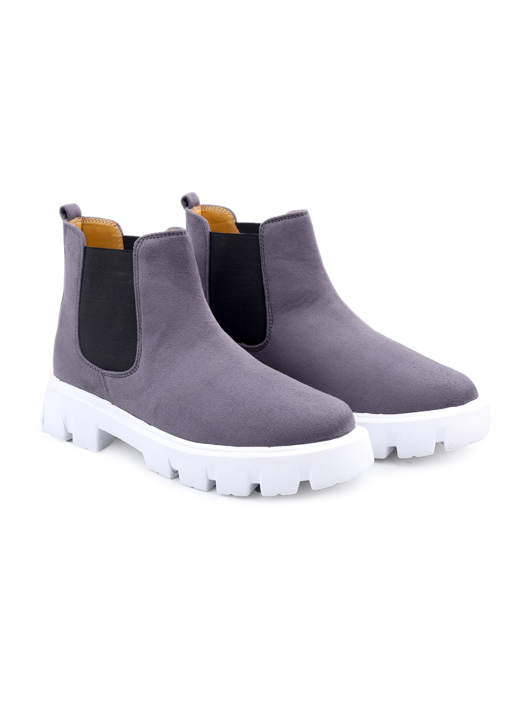 

Bxxy Men Mid-Top Suede Chelsea Boots, Grey