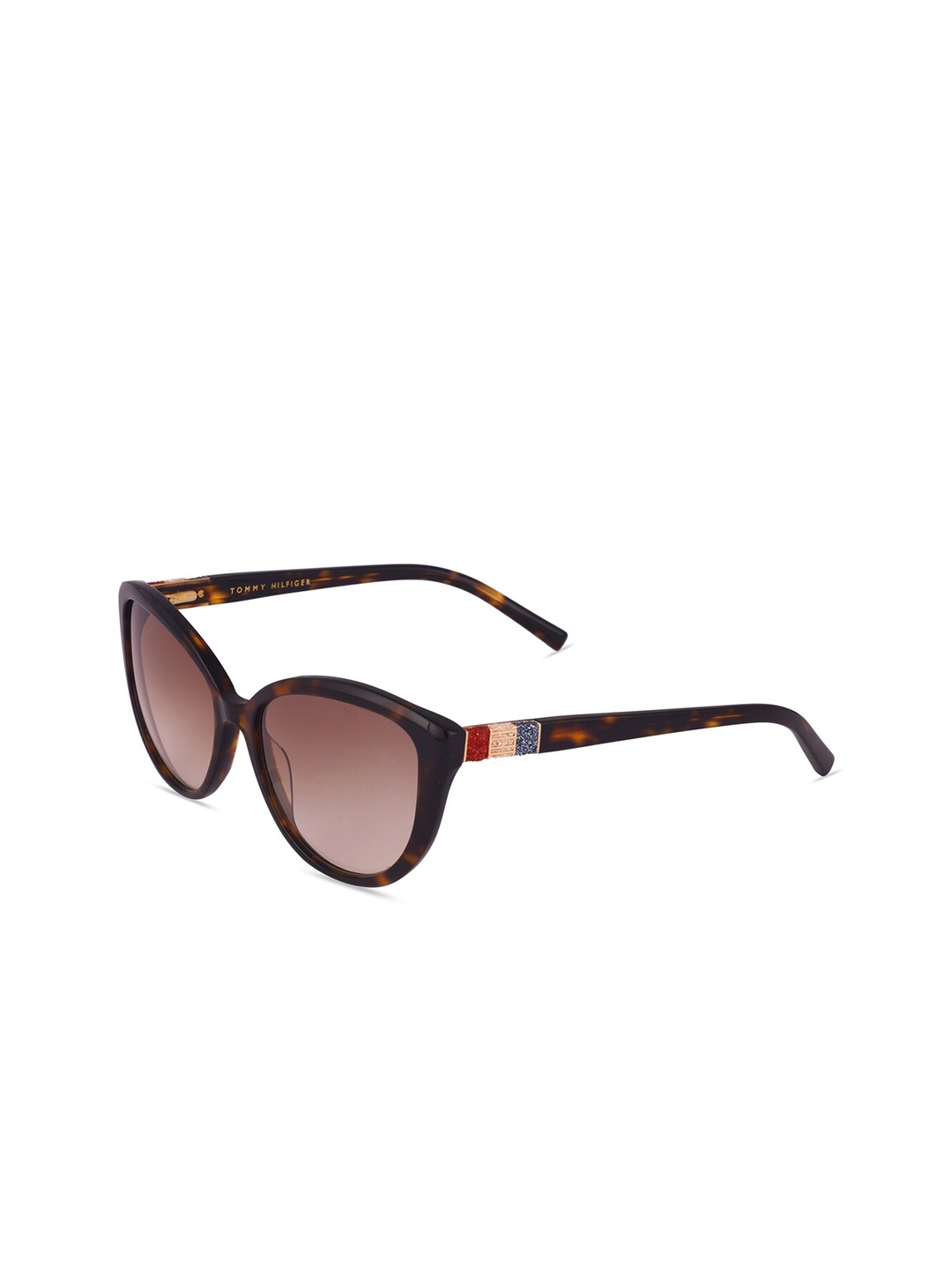 

Tommy Hilfiger Women Lens & Cateye Sunglasses With UV Protected Lens, Brown
