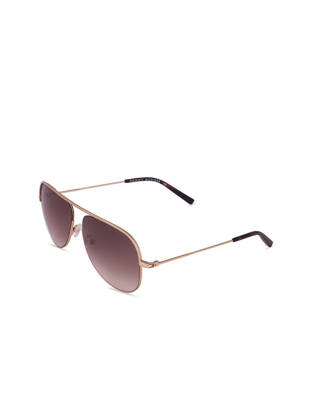 

Tommy Hilfiger Men Lens & Aviator Sunglasses with UV Protected Lens, Brown