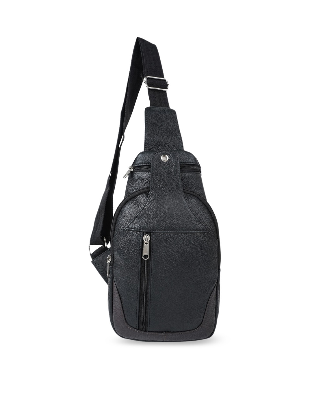 

CIMONI Unisex Leather Crossbody Bag, Black