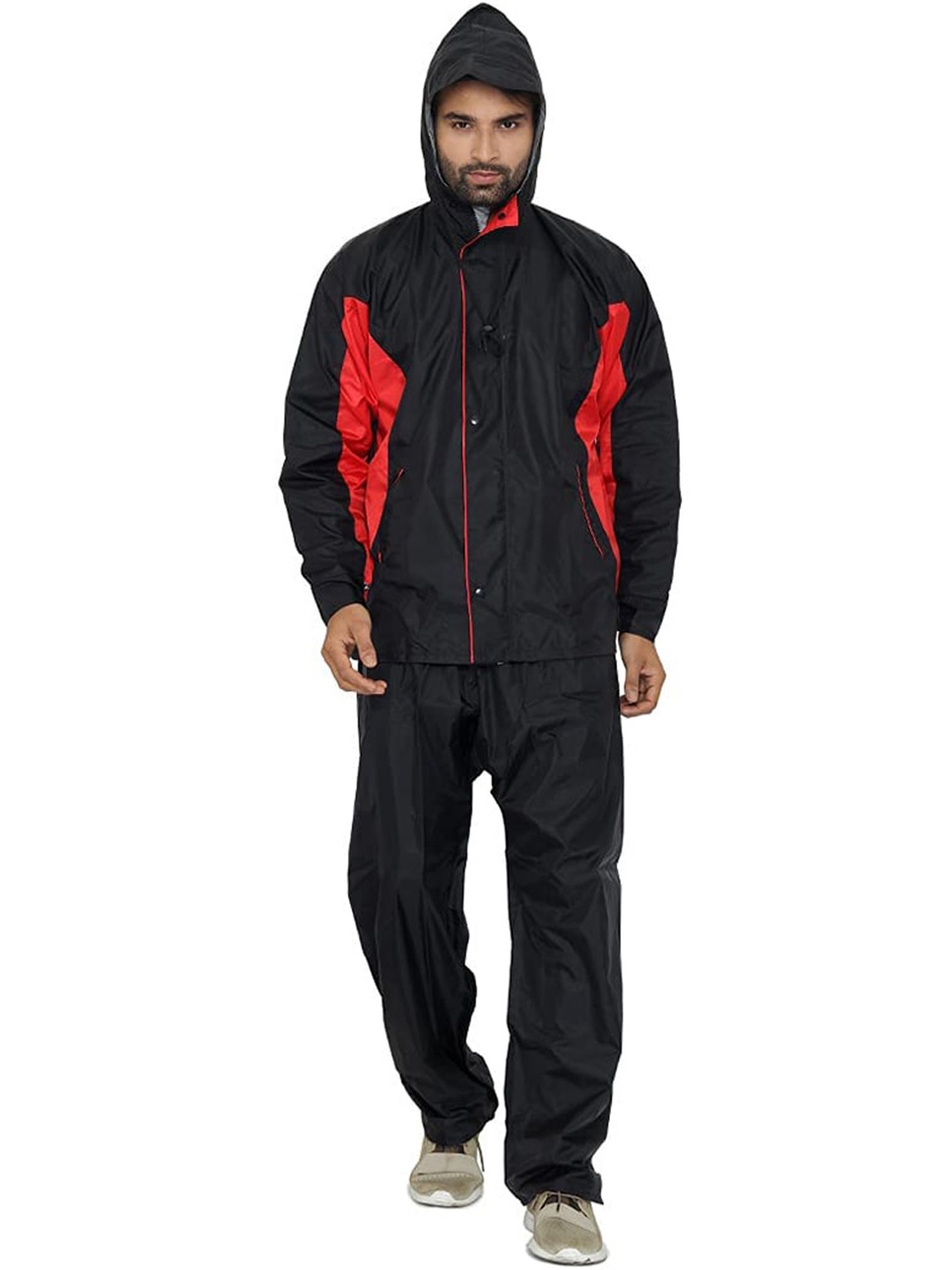 

THE CLOWNFISH Waterproof Rain Suit, Black