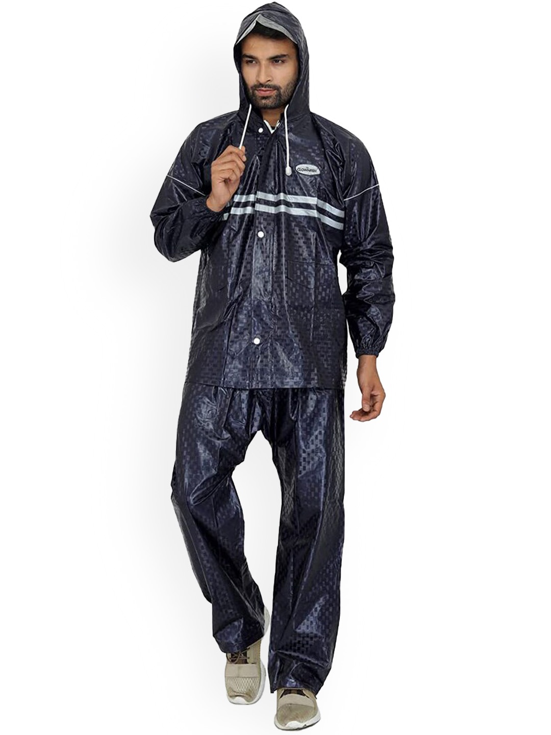 

THE CLOWNFISH Waterproof Rain Suit, Black