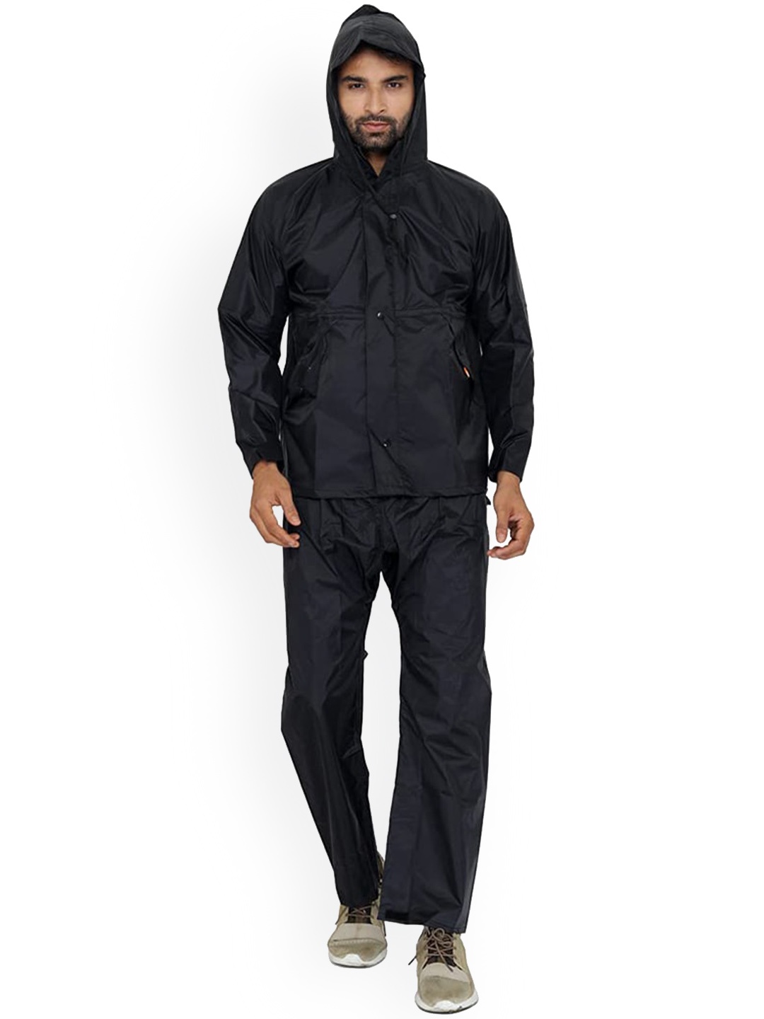 

THE CLOWNFISH Seal Hooded Waterproof Rain Suit, Blue