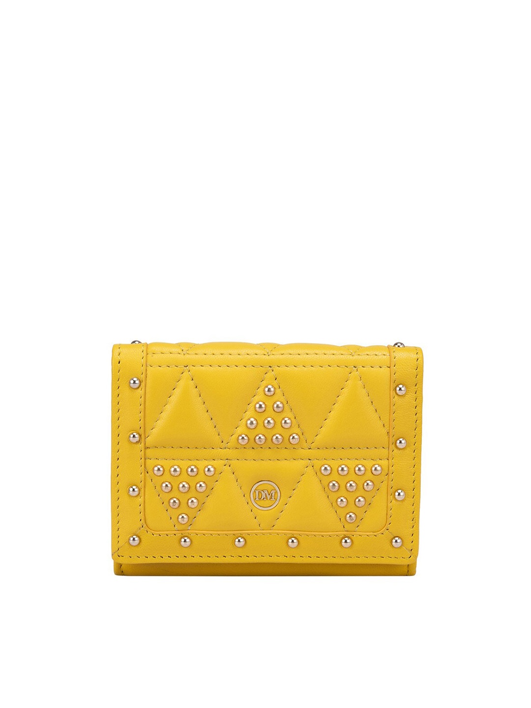 

Da Milano Geometric Textured Leather Envelope, Yellow