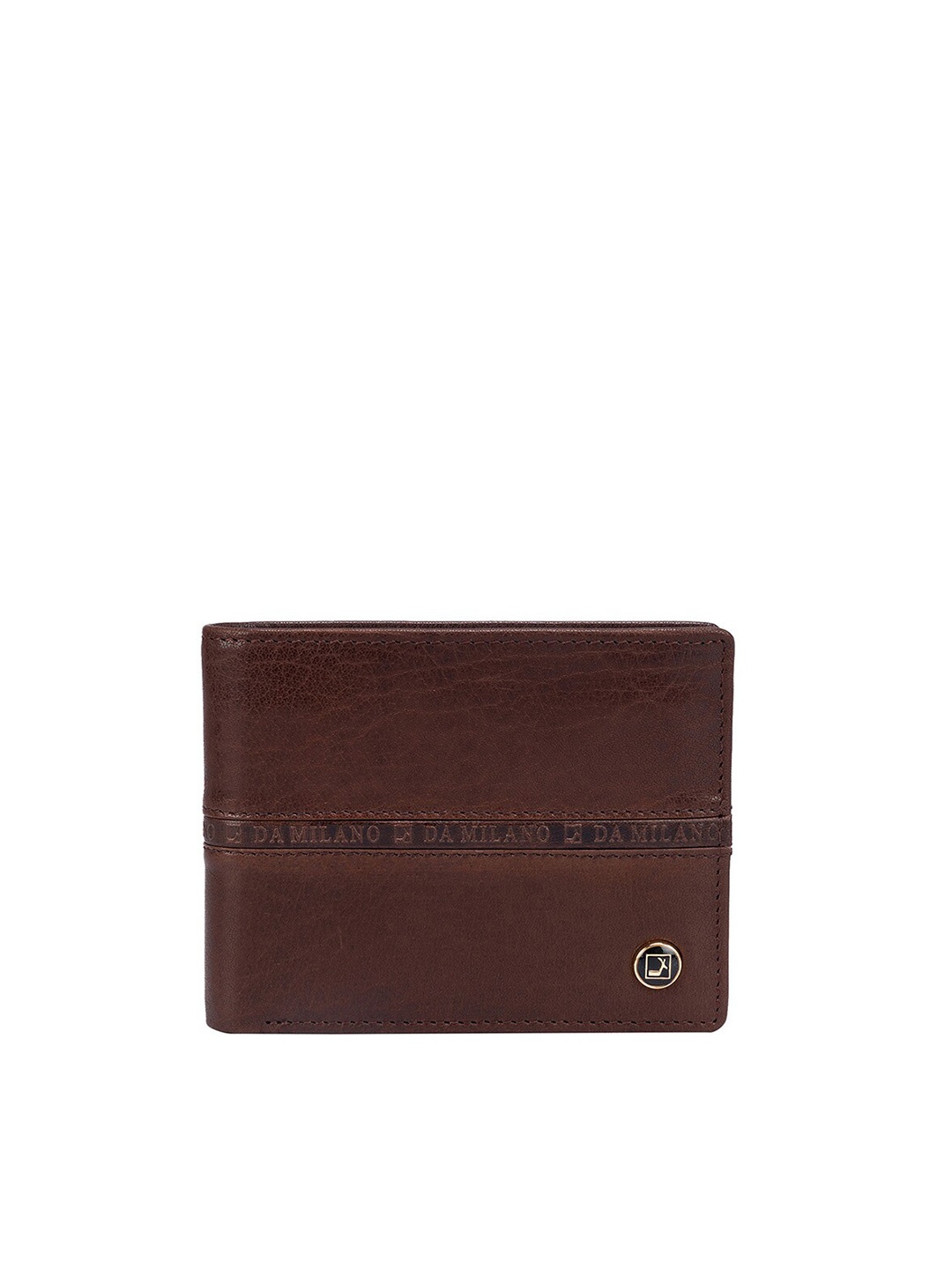 

Da Milano Leather Two Fold Wallet, Brown