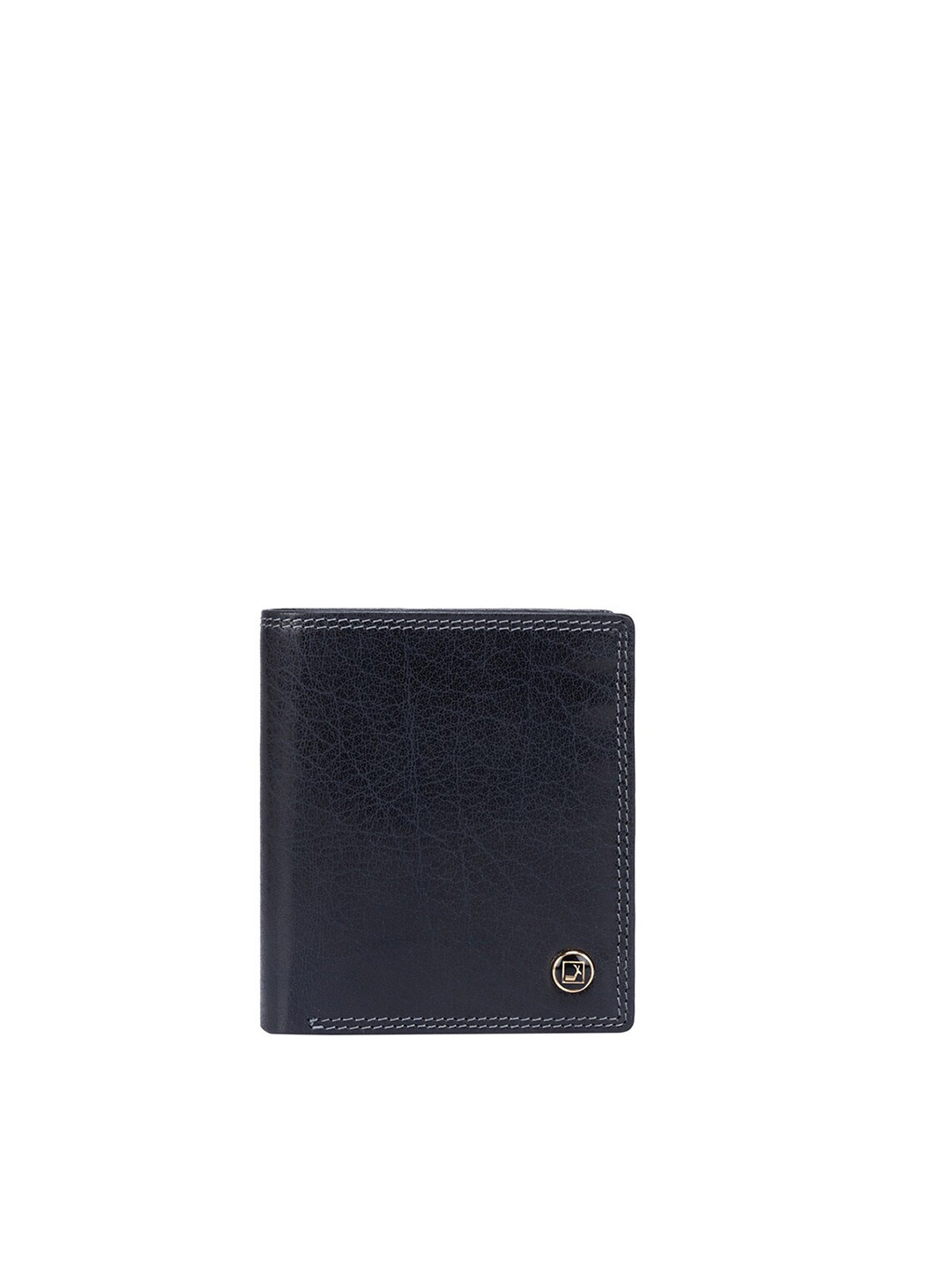 

Da Milano Textured Leather Two Fold Wallet, Blue