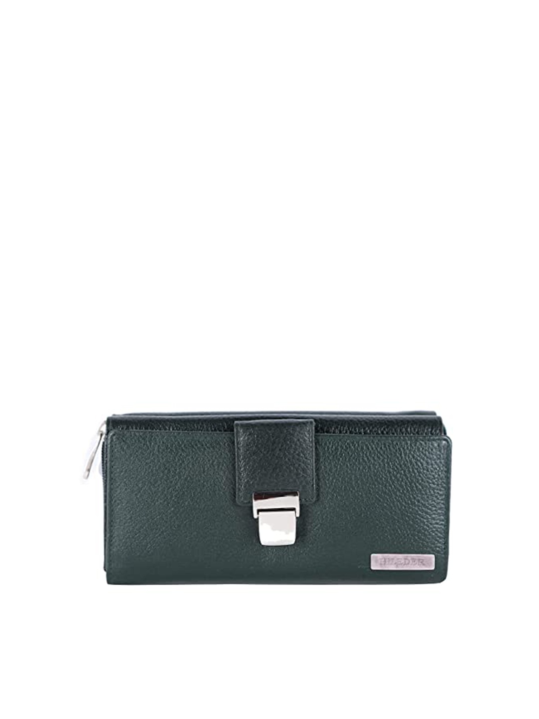 

HiLEDER Women Leather Two Fold Wallet, Green