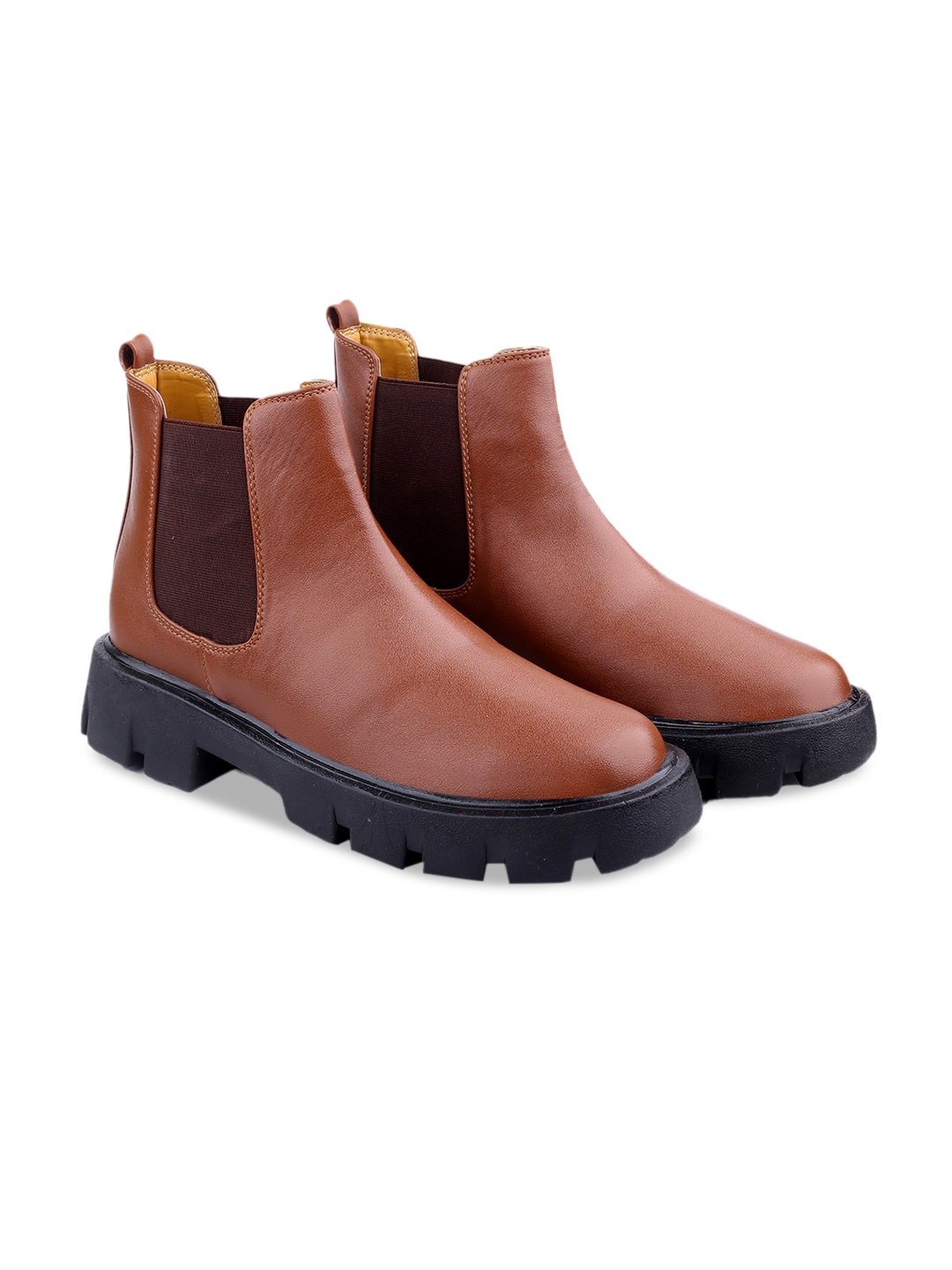 

Bxxy Men Slip-on Chelsea Ankle Boots, Brown