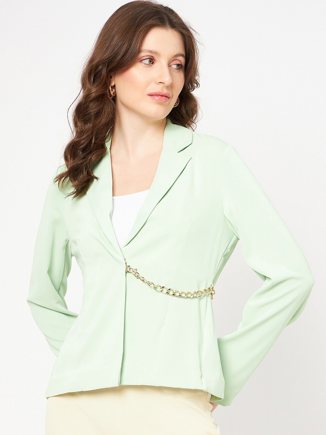 

Madame Long Sleeves Blazer, Green