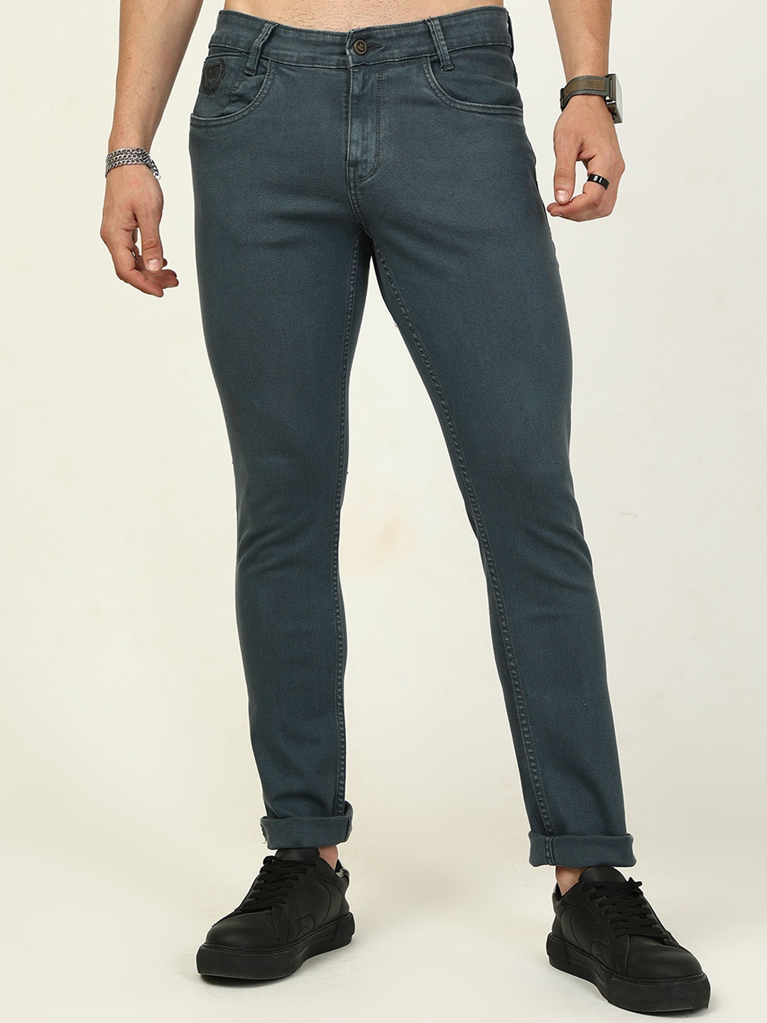 

Jean Cafe Men Mid-Rise Slim Fit Jeans, Grey