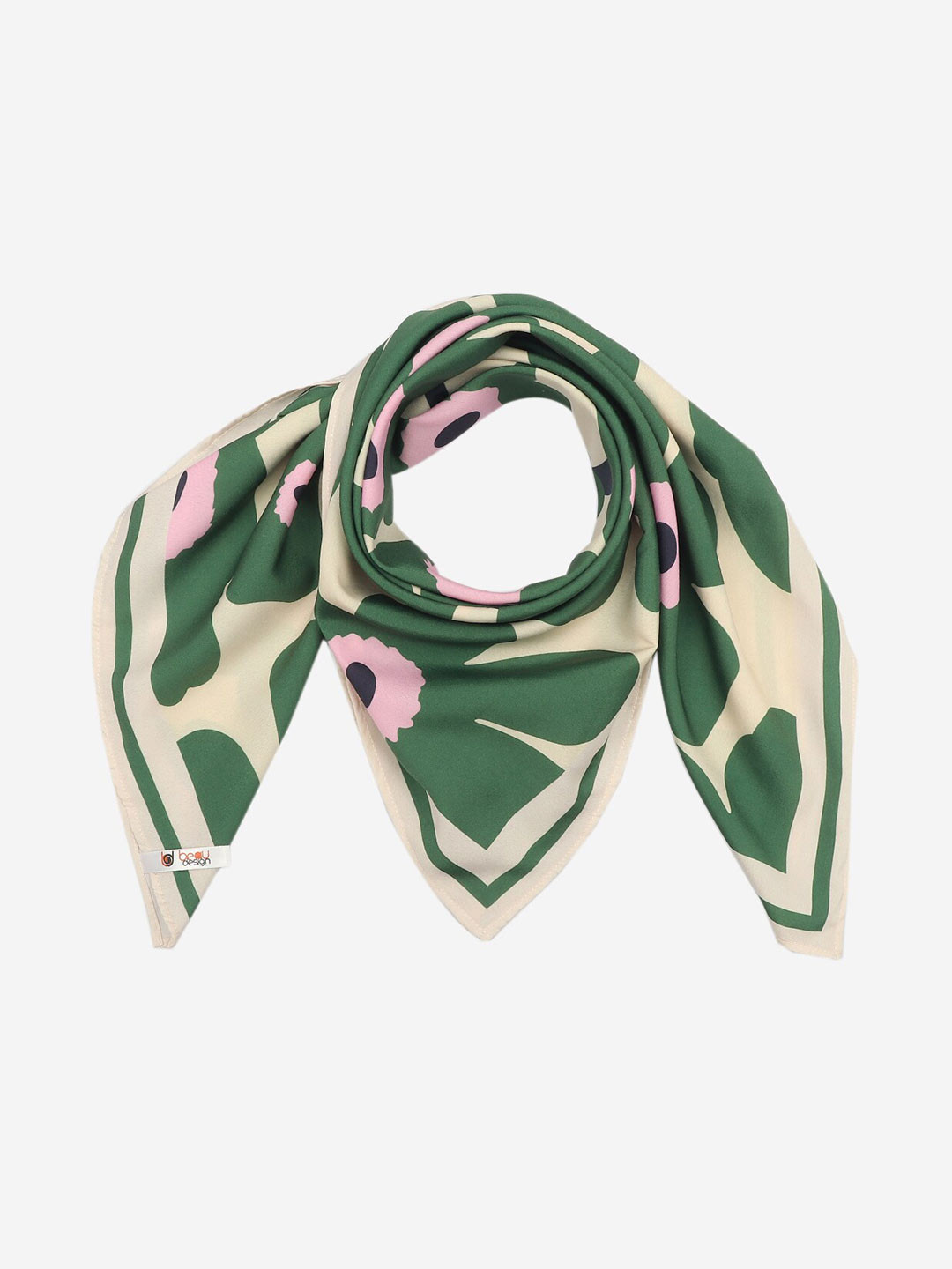 

Beau Design Women Floral Printed Scarf, Green