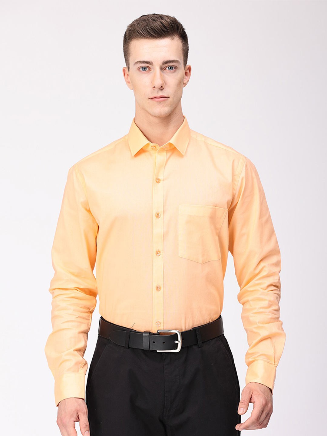 

Copperline Comfort Slim Fit Cotton Formal Shirt, Orange