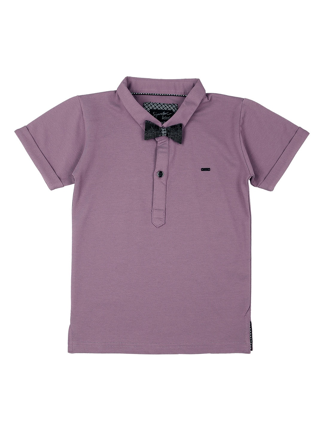 

Actuel Boys Polo Collar Pure Cotton T-shirt, Purple