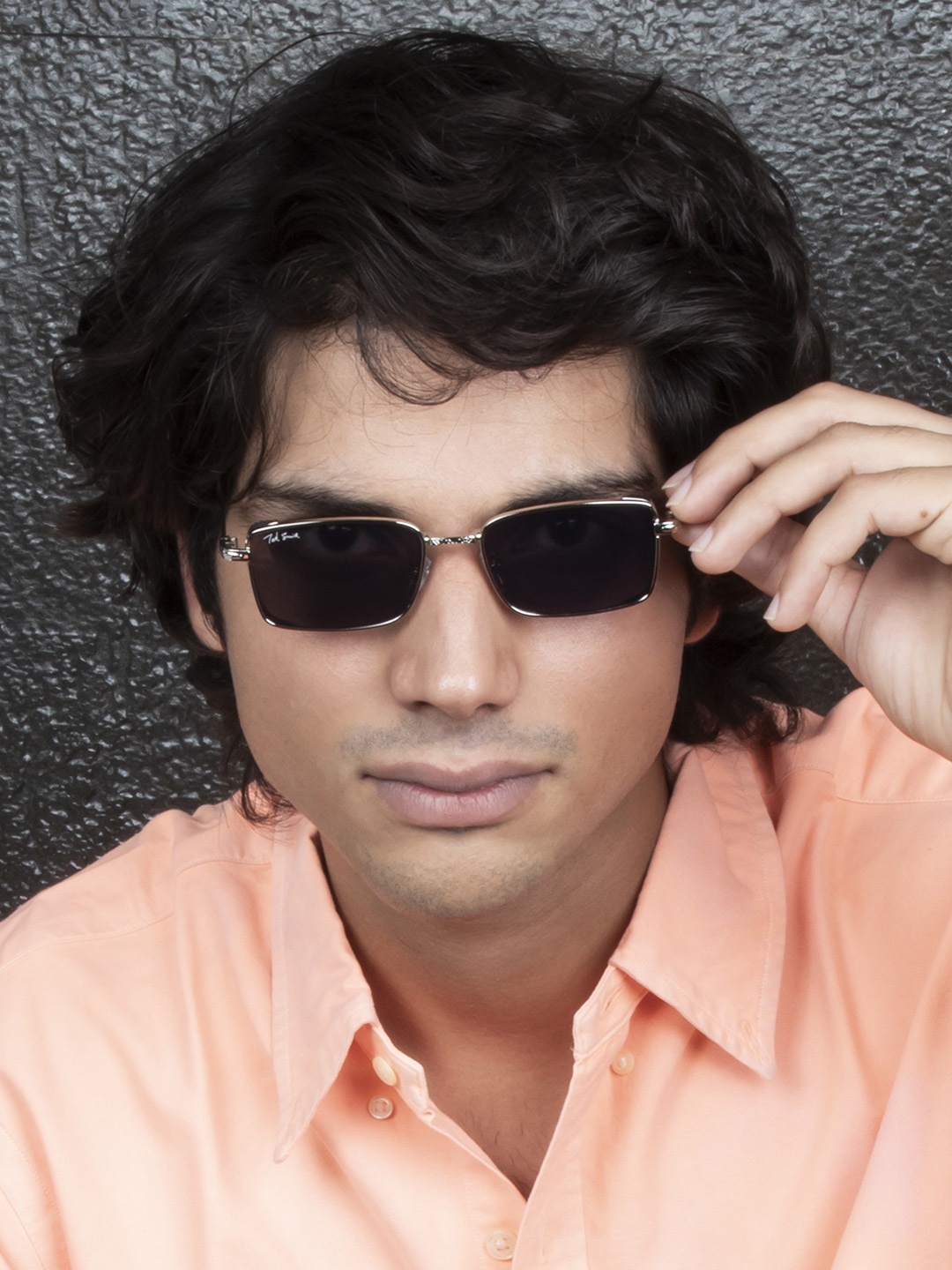 

Ted Smith Lens & Rectangle Sunglasses With UV Protected Lens, Black