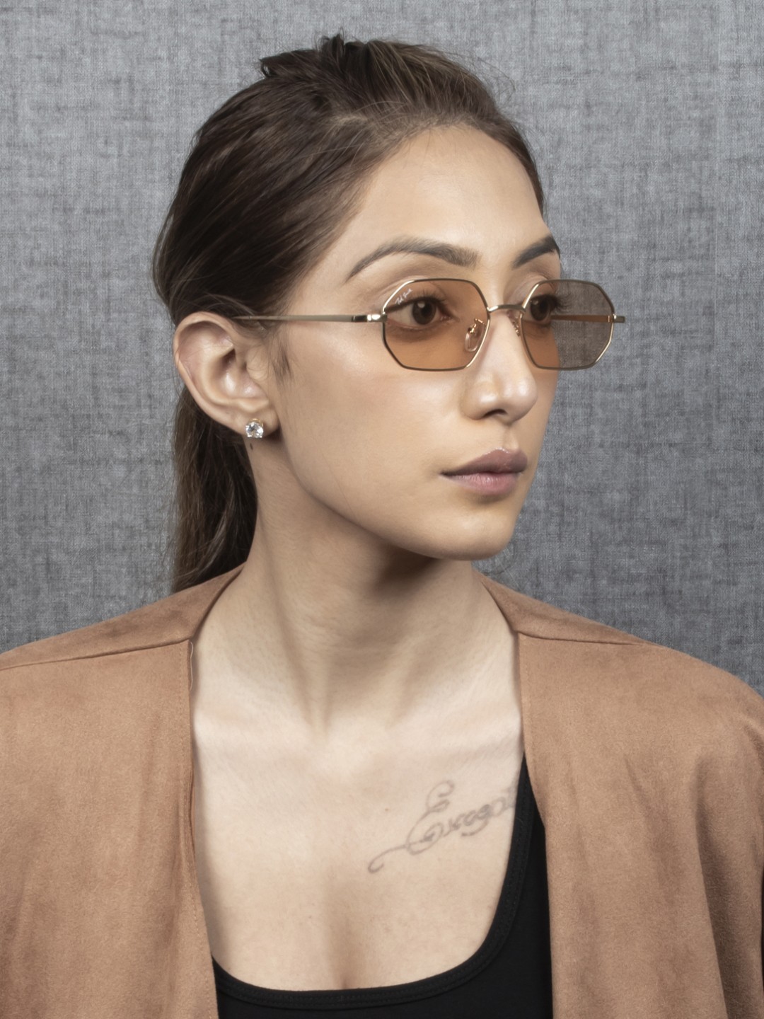 

Ted Smith Lens & Wayfarer Sunglasses with UV Protected Lens, Pink