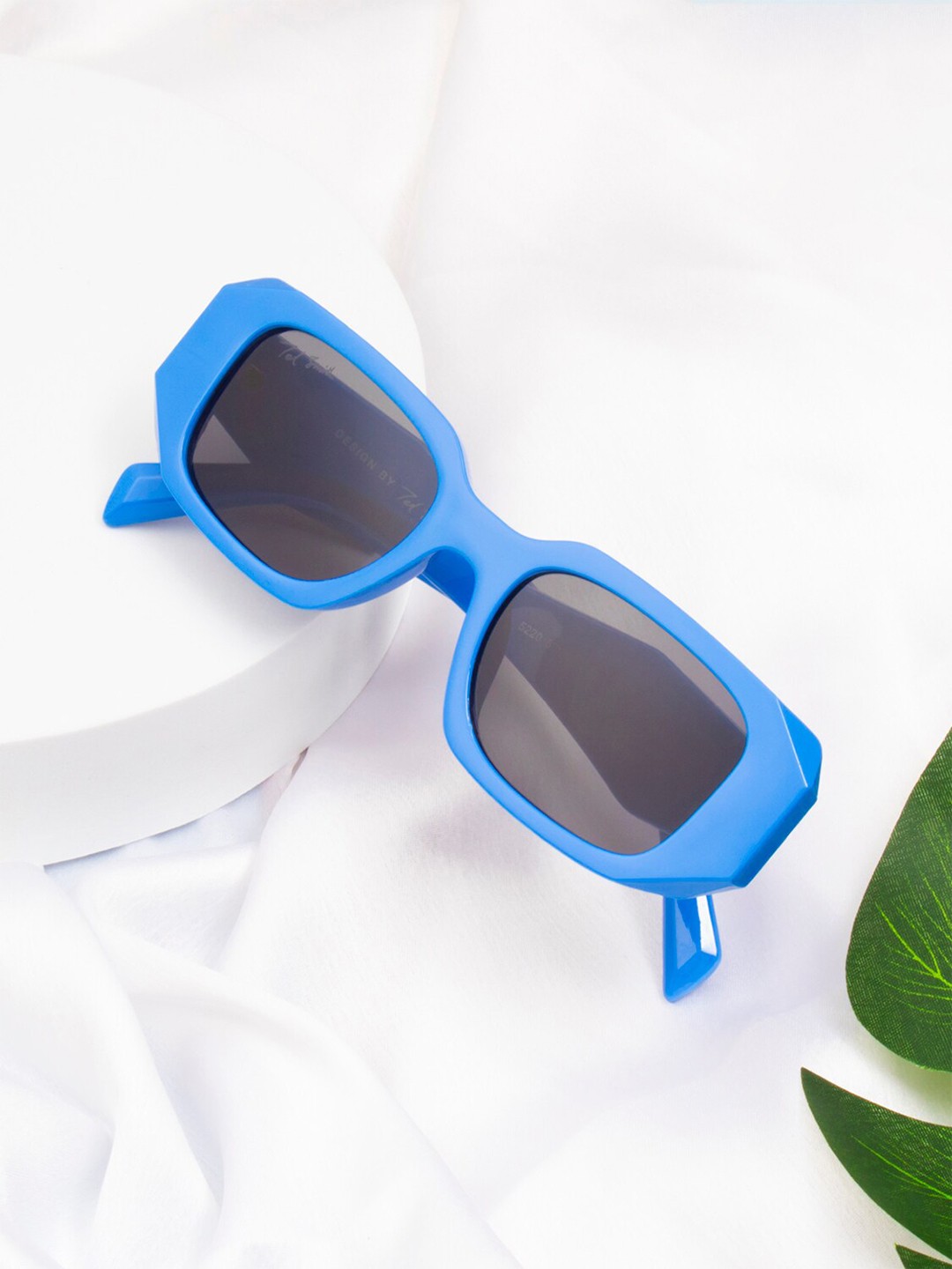 

Ted Smith Lens & Square Sunglasses with UV Protected Lens, Grey