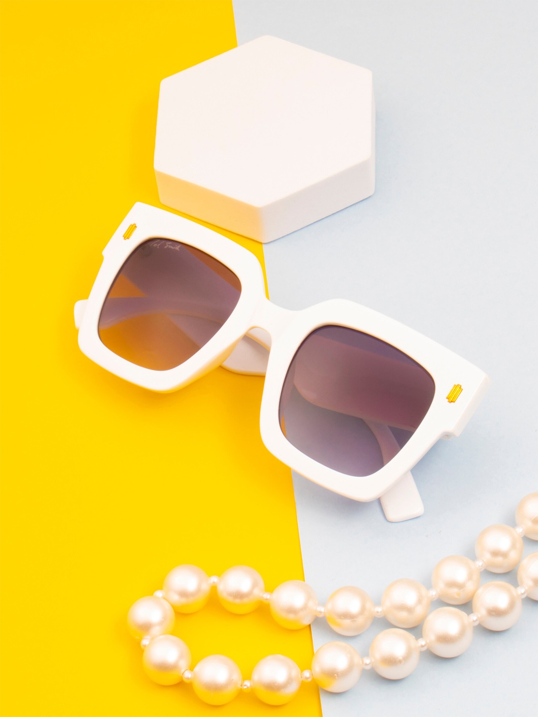 

Ted Smith Lens & Wayfarer Sunglasses with UV Protected Lens ELLIE_C5, Purple