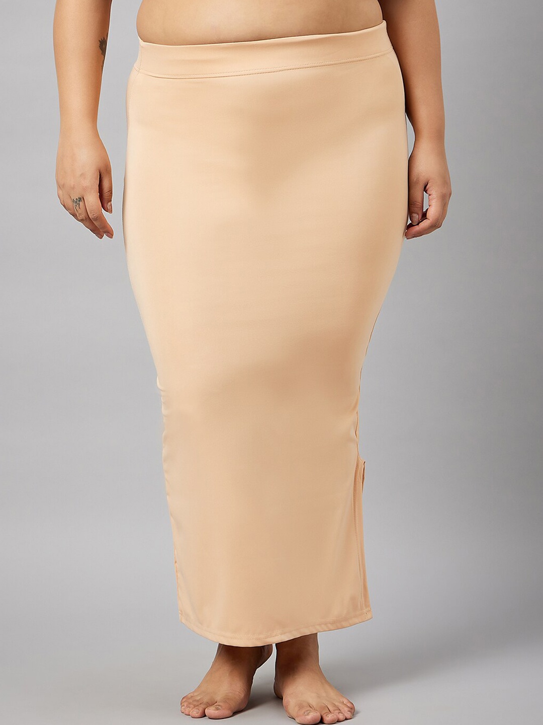 

Curves By ZeroKaata Plus Size Seamless Saree Shapewear, Nude