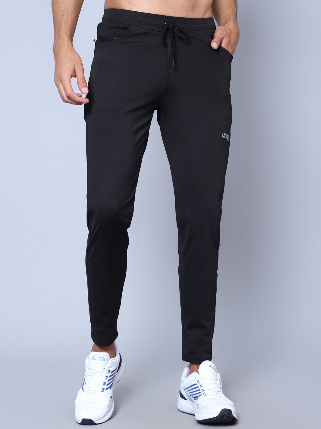 

Shiv Naresh Men Mid Rise Sports Track Pants, Black