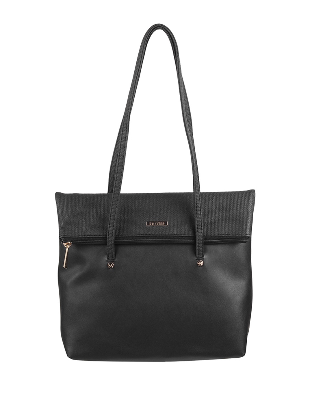 

Metro Structured Shoulder Bag, Black