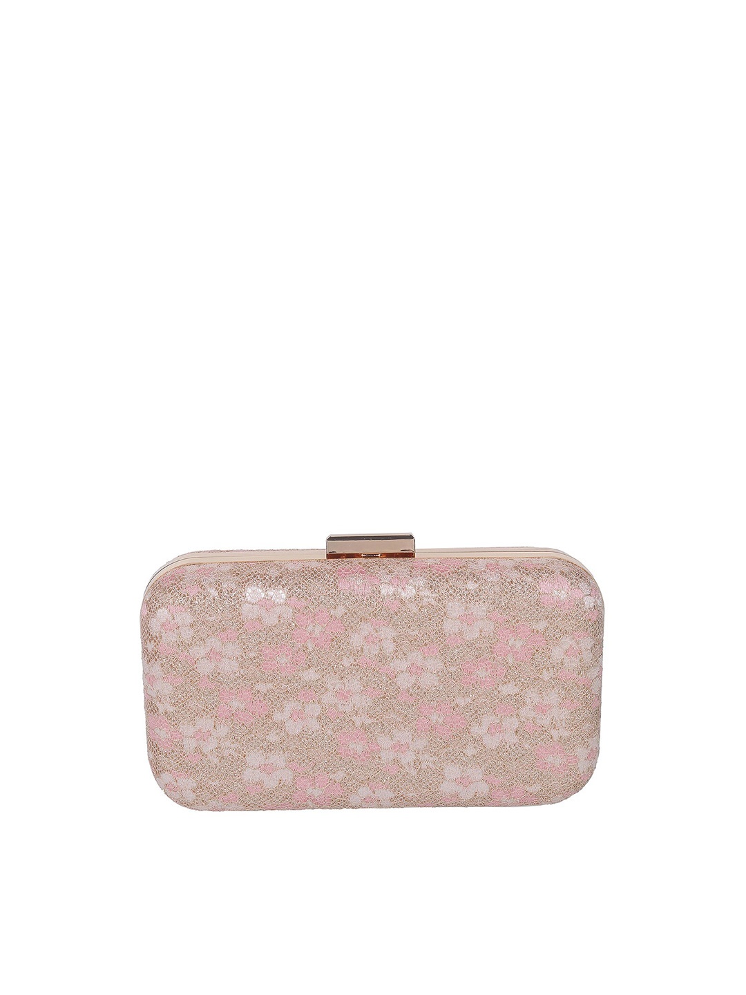 

Mochi Textured Box Clutch, Peach