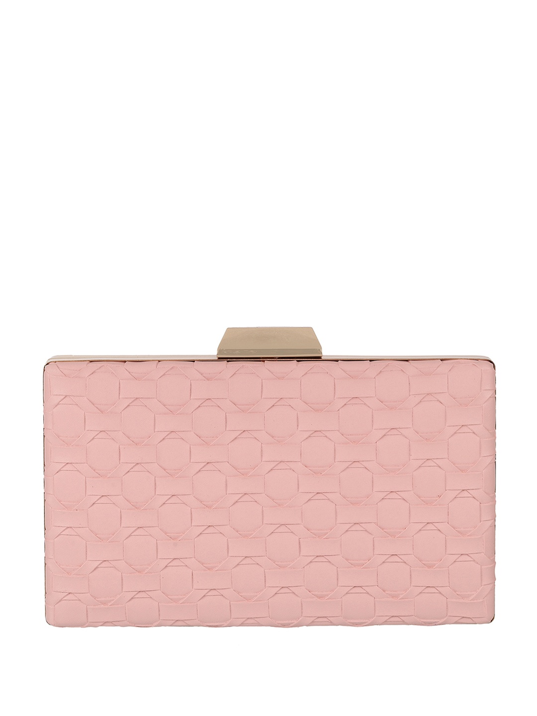 

Mochi Textured Box Clutch, Pink