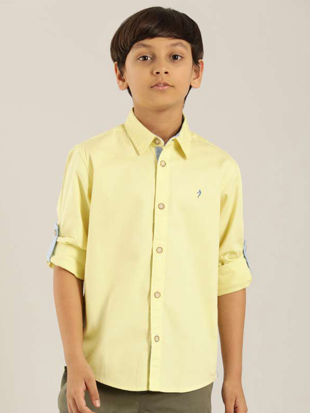 

Indian Terrain Boys Classic Pure Cotton Casual Shirt, Yellow