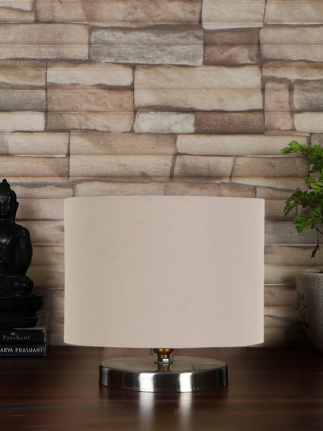 

Devansh Grey Steel Table Lamp With Cotton Shade