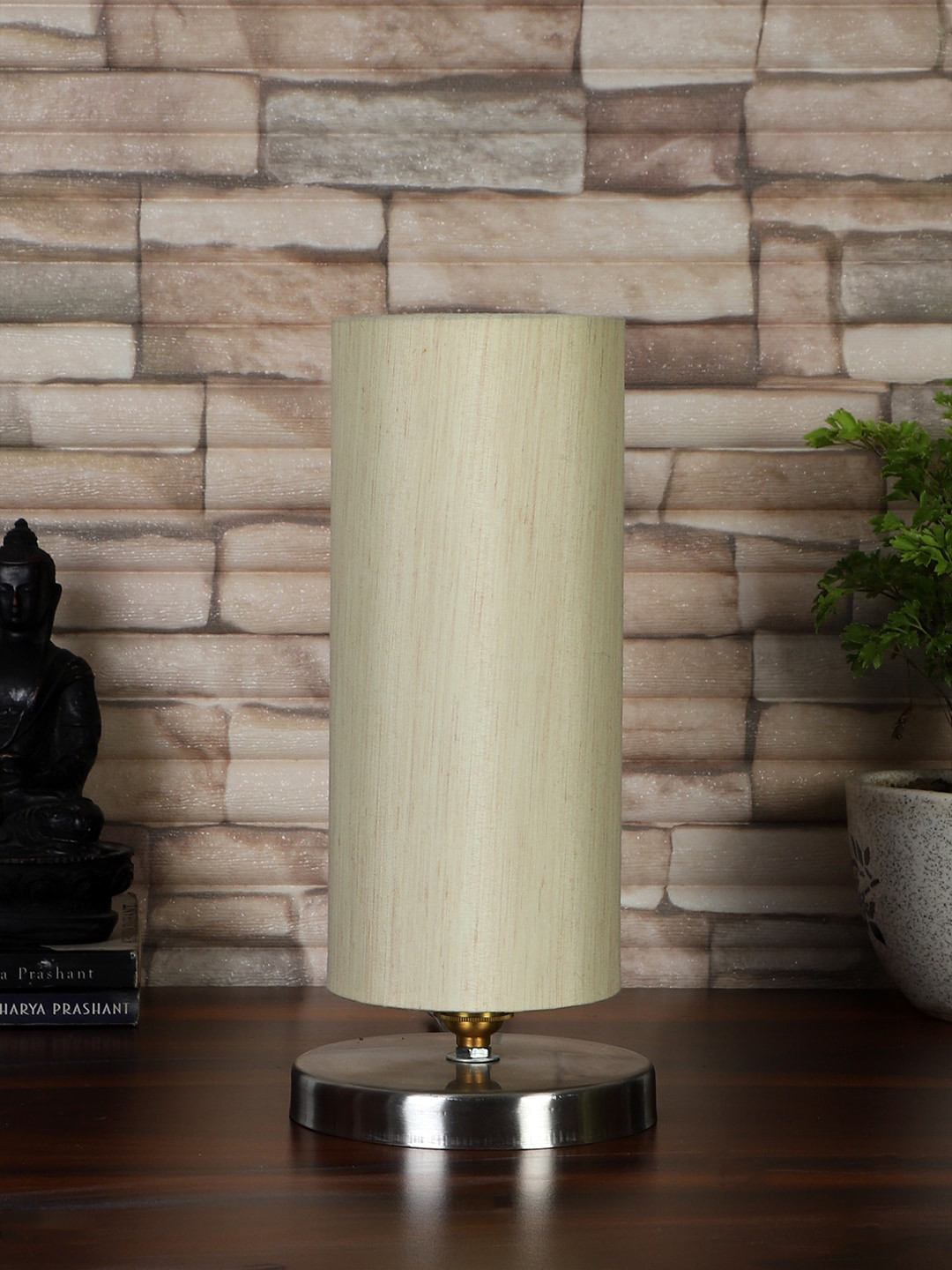 

Devansh Off-White Steel Table Lamp With Cotton Shade