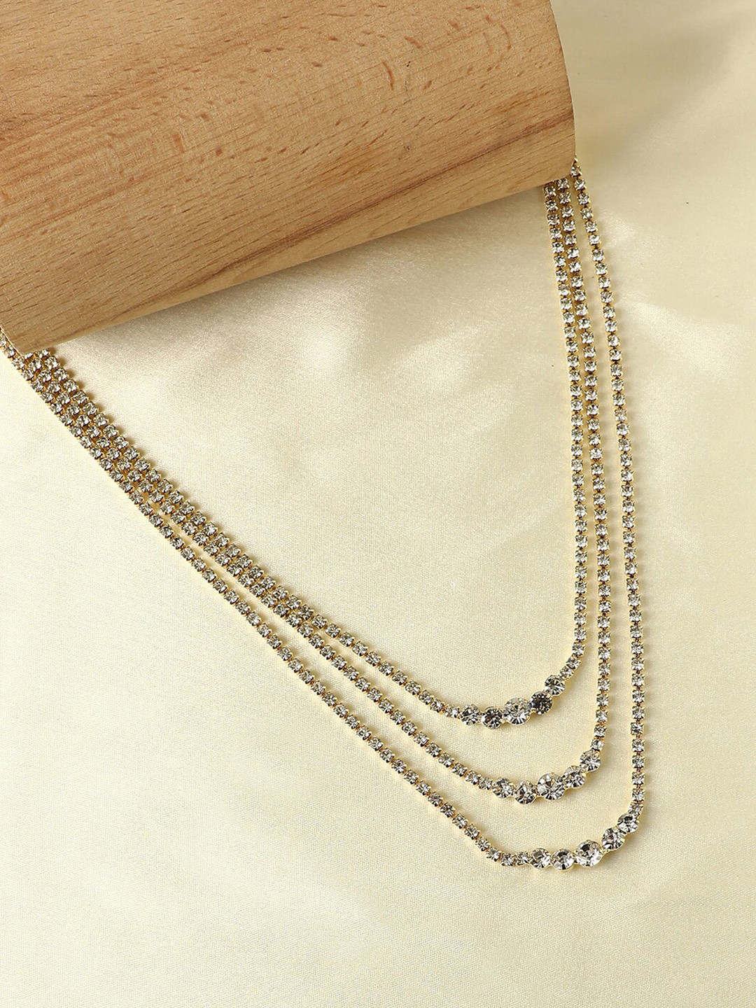 

SOHI Gold-Plated Layered Necklace