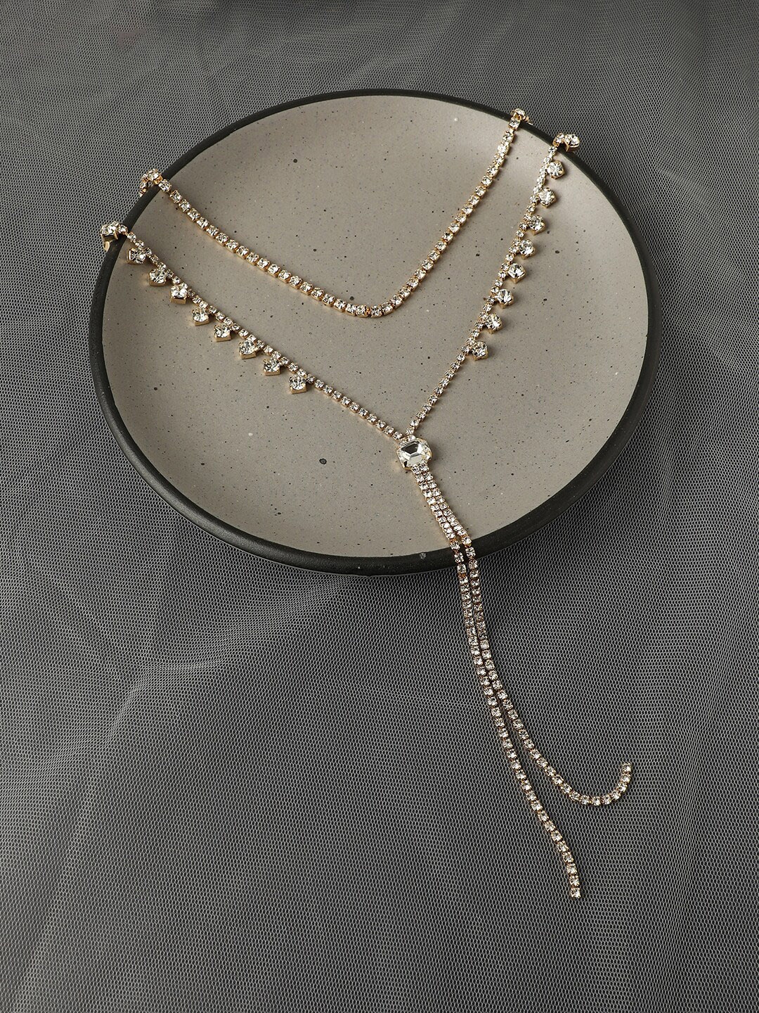 

SOHI Gold-Plated Layered Necklace