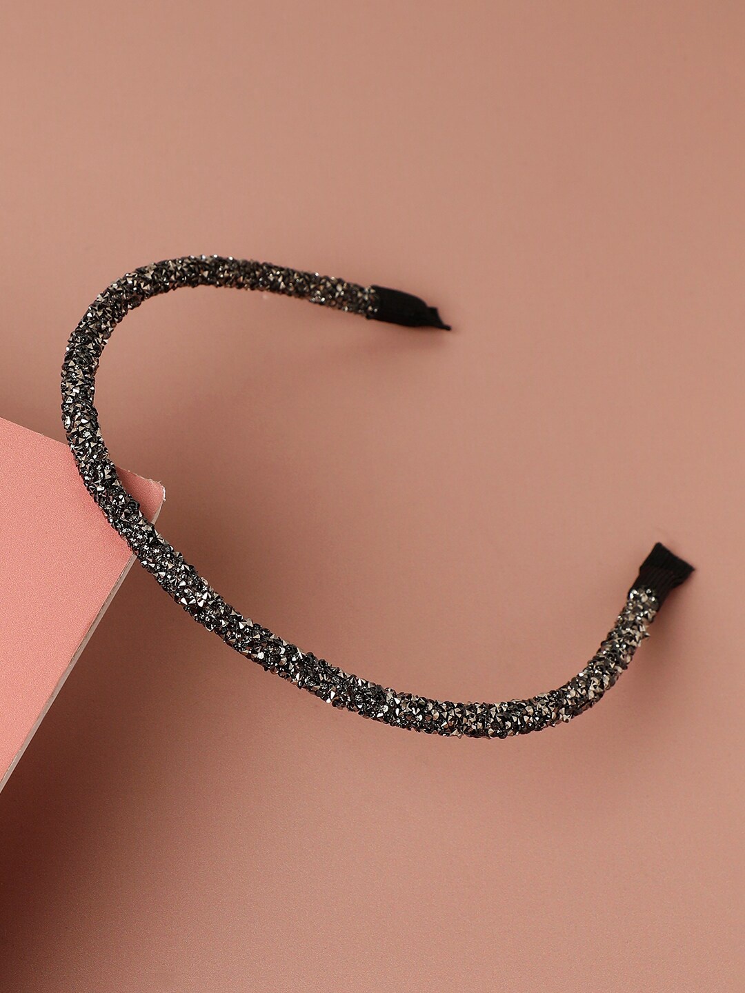 

SOHI Women Embellished Hairband, Black