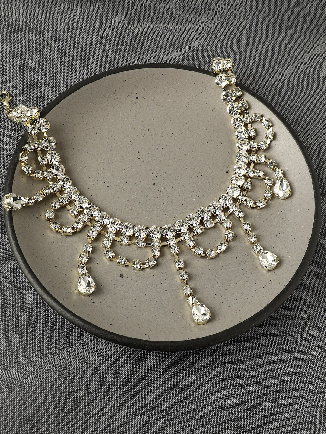 

SOHI Silver-Plated Necklace, Gold