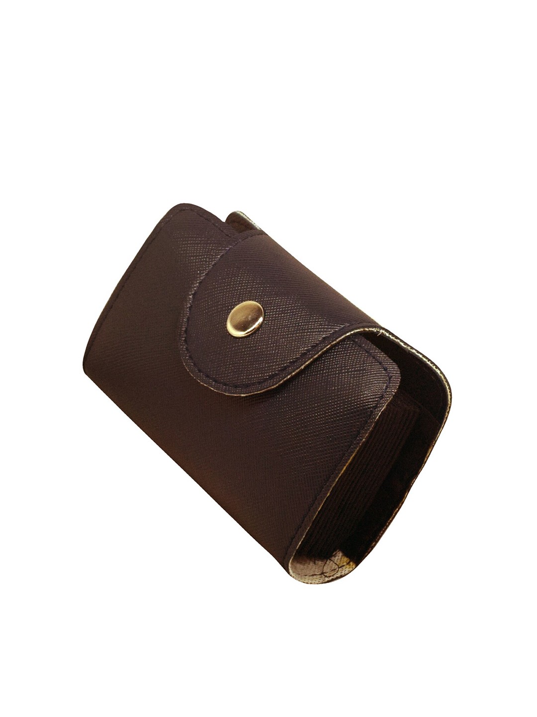 

GREEN DRAGONFLY Textured Card Holder, Coffee brown