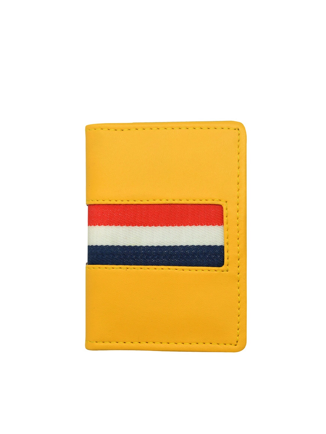 

GREEN DRAGONFLY Striped Card Holder, Yellow