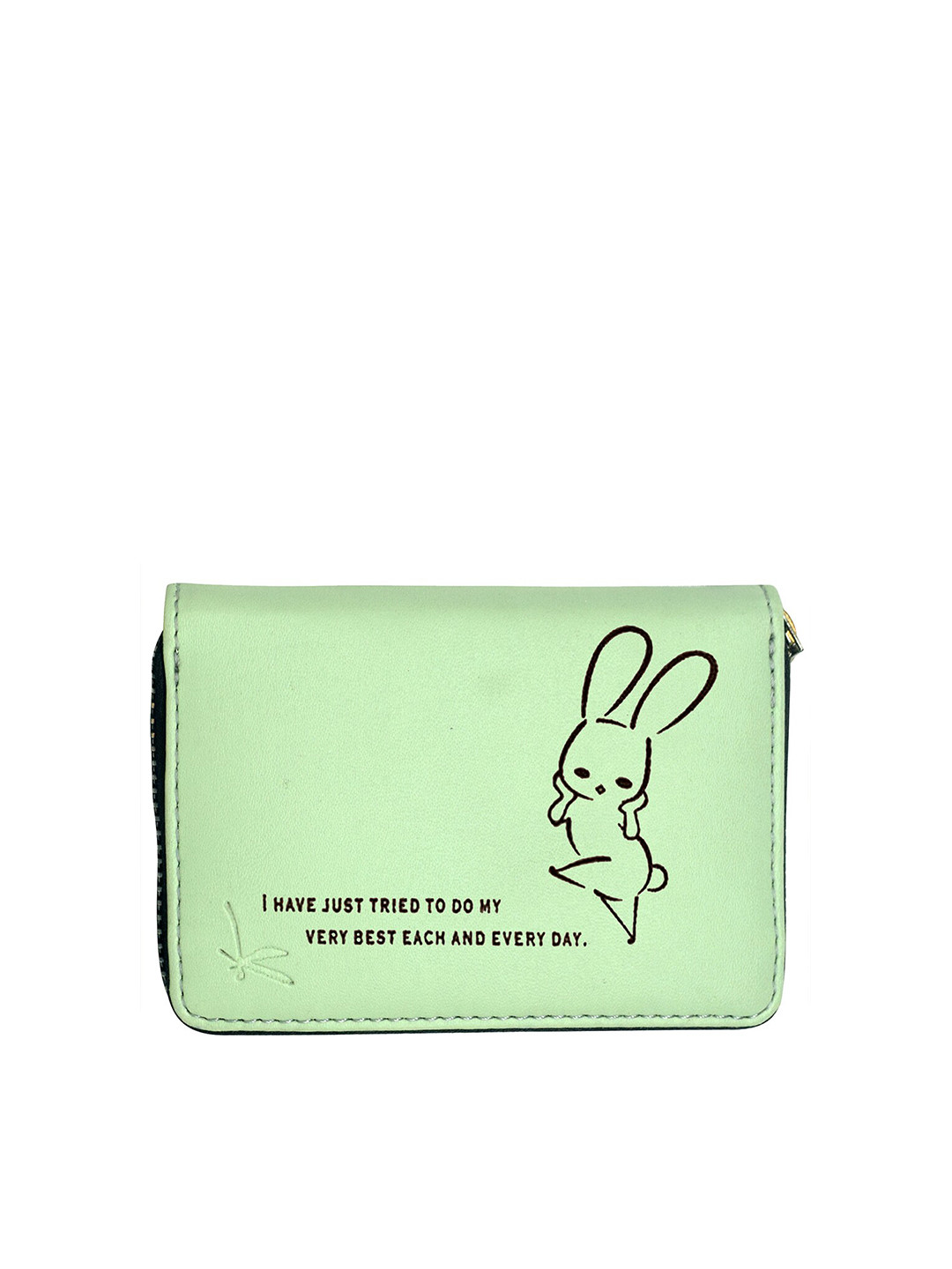 

GREEN DRAGONFLY Printed PU Card Holder