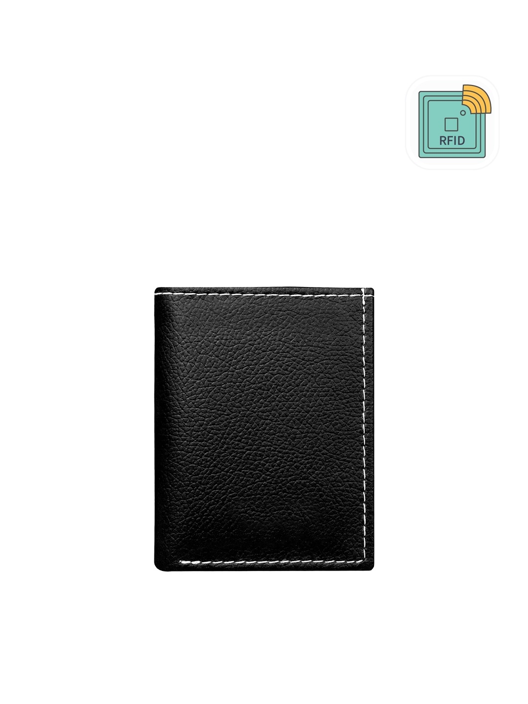 

GREEN DRAGONFLY Textured RFID Protected Card Holder, Black