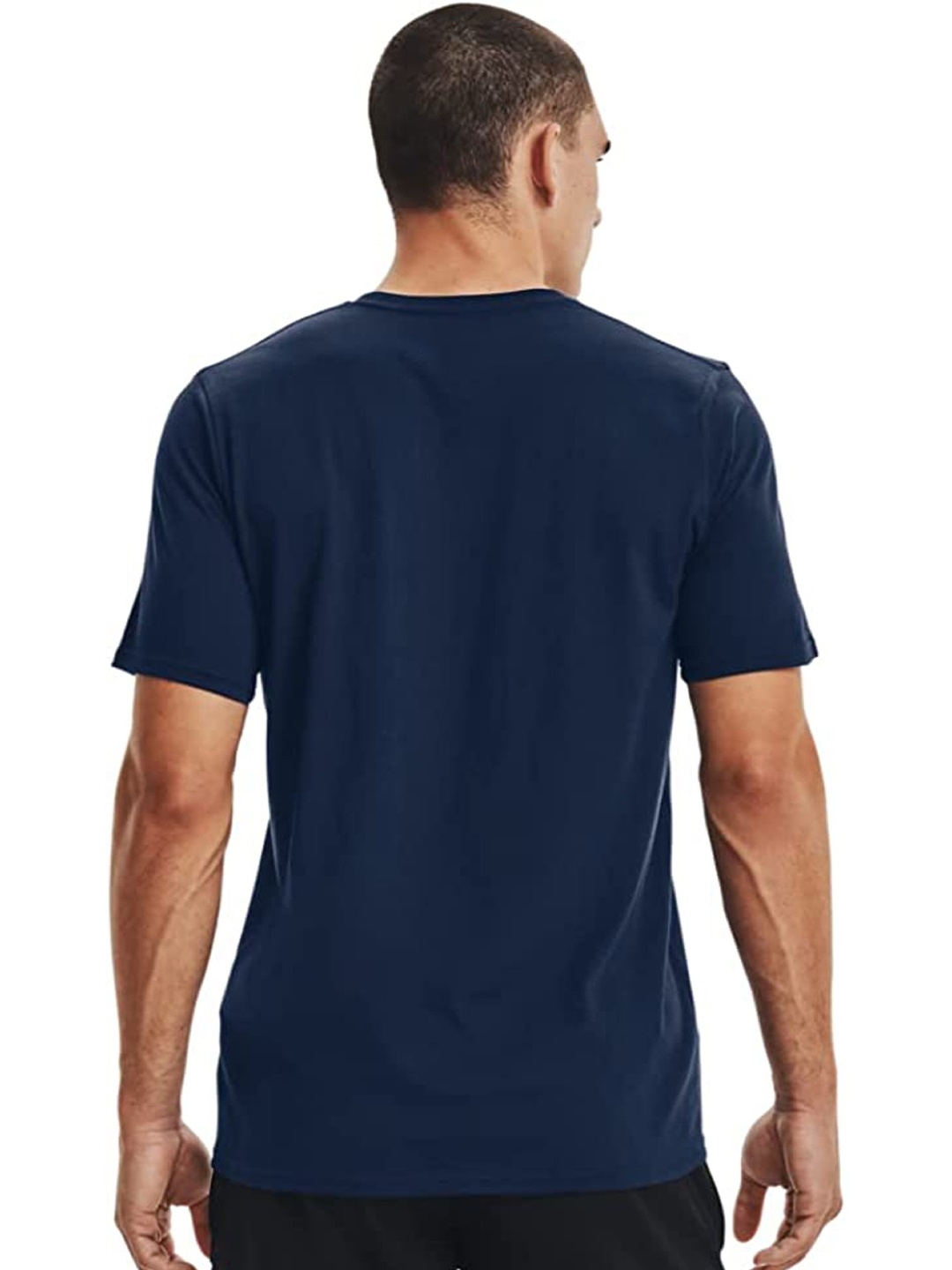 

KAEZRI Round Neck Cotton T-shirt, Navy blue