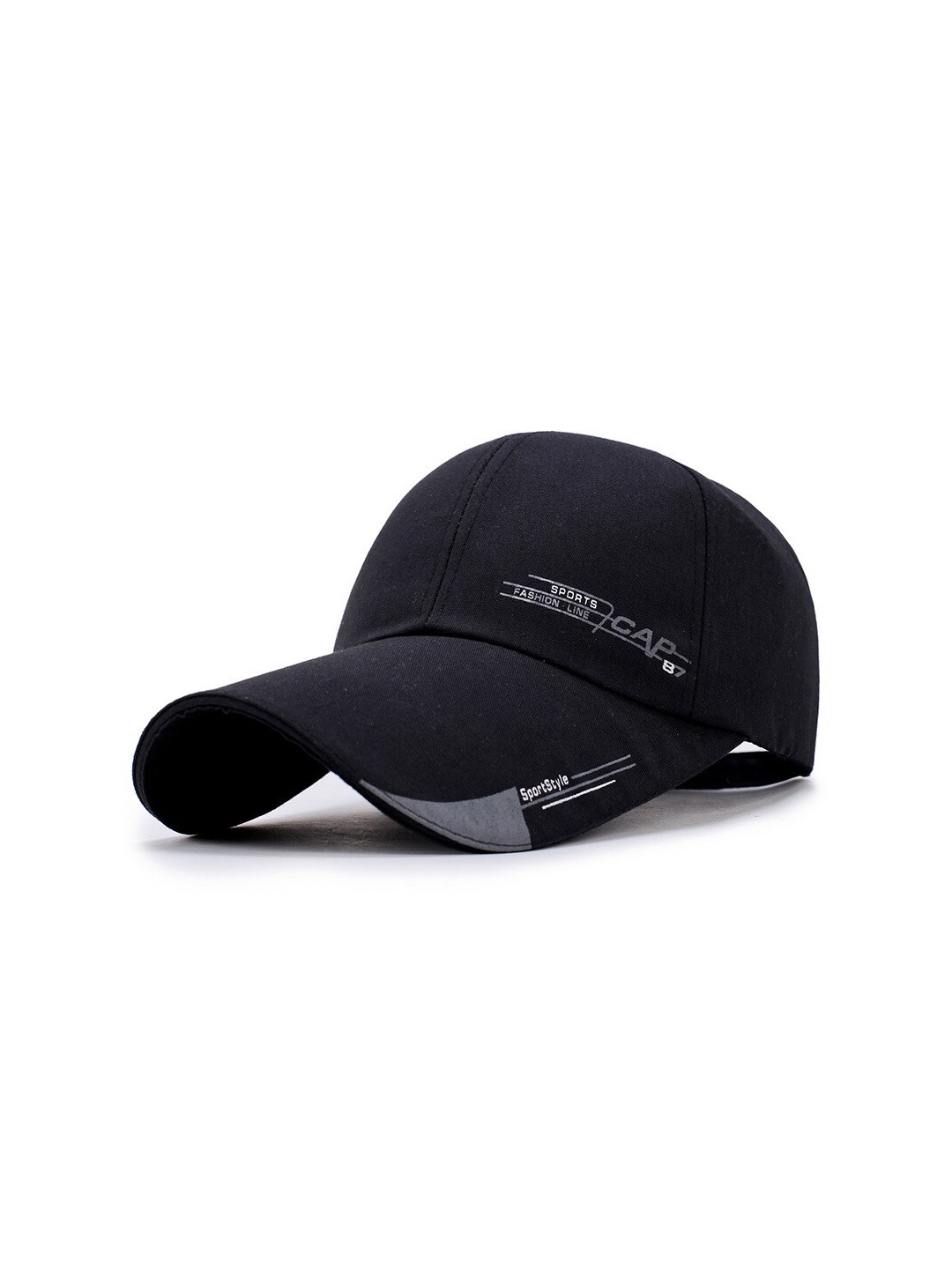

Alexvyan Men Black Printed Cotton Baseball Cap