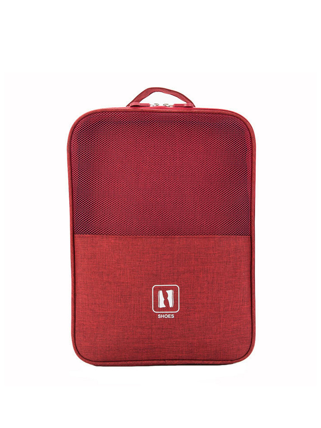 

Queue Textured Durable Travel Shoe Bag, Red