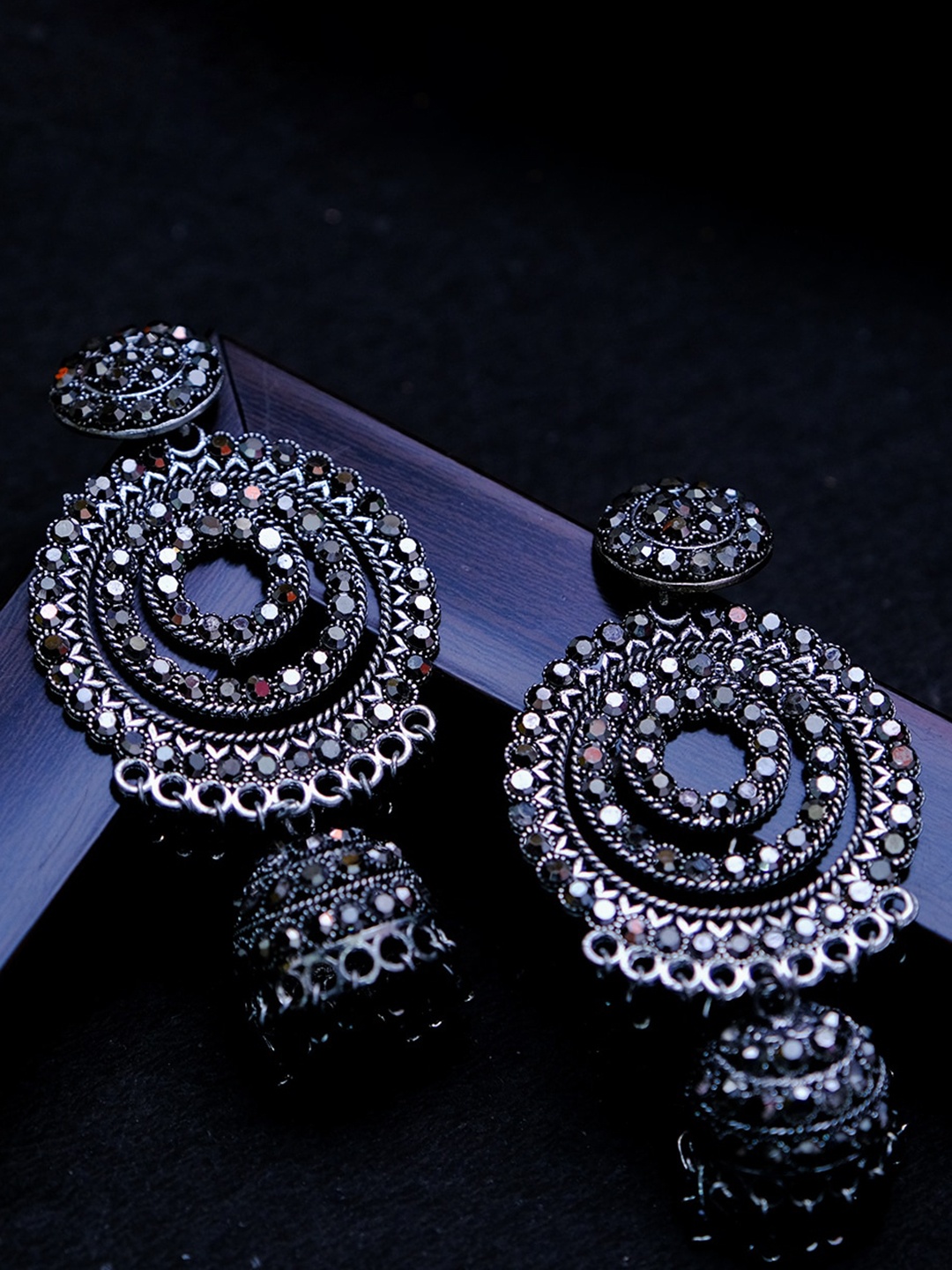 

Ibtida Silver-Plated Classic Jhumkas