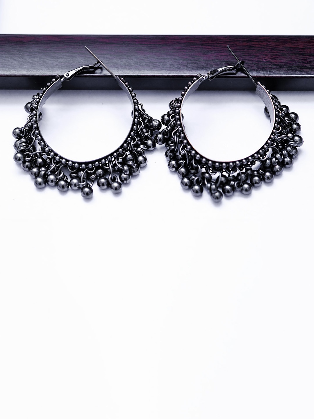 

Ibtida Silver-Plated Circular Hoop Earrings