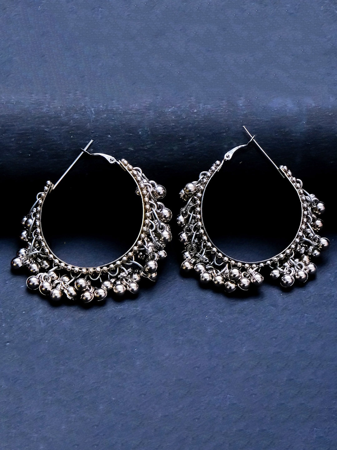 

Ibtida Silver-Plated Circular Hoop Earrings