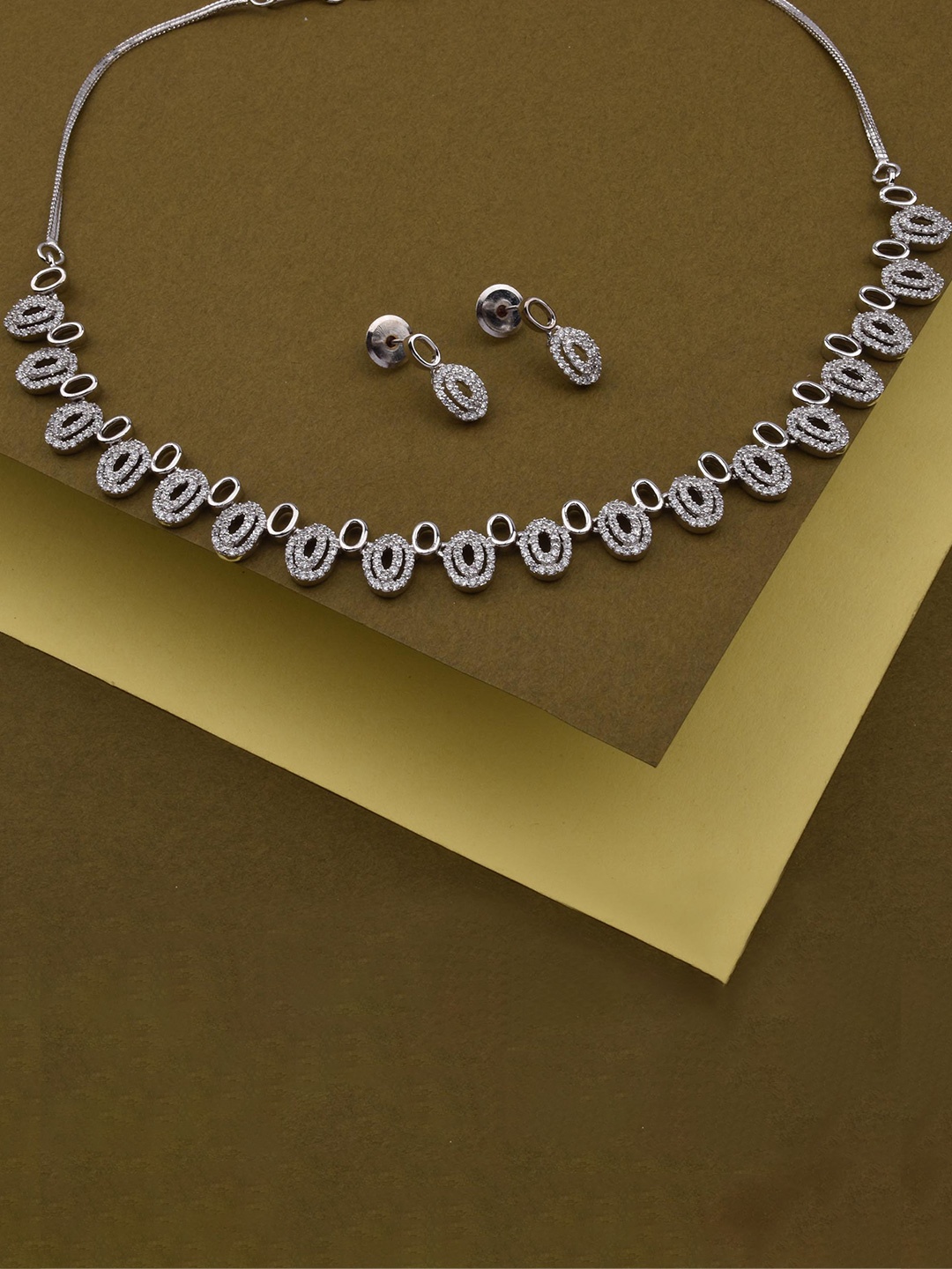 

Mirana Silver-Plated Studded Jewellery & Earrings