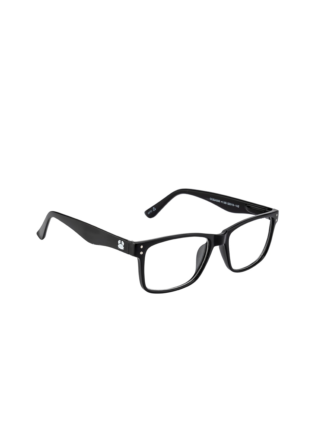 

OCEANIDES Clear Lens Rectangle Sunglasses, Transparent