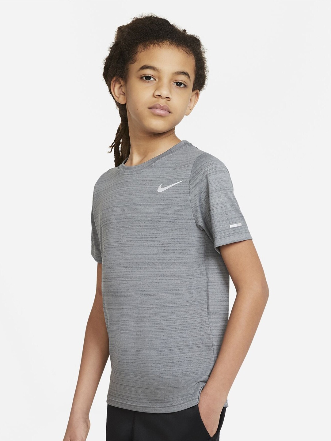 

Nike Boys Dri-FIT Miler Older Training T-Shirt, Grey