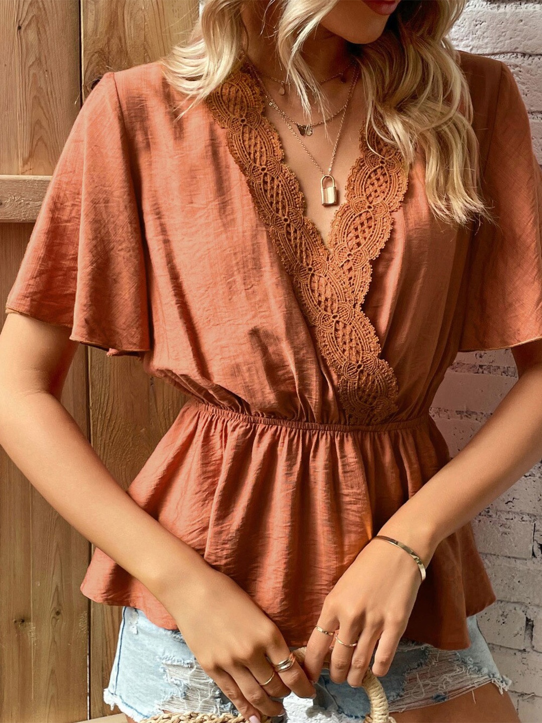 

BoStreet Brown Top